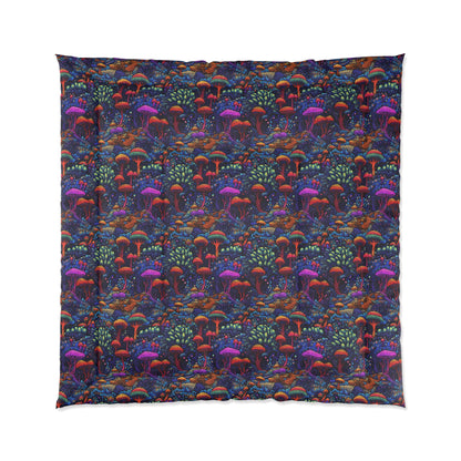Trippy Mushrooms Comforter