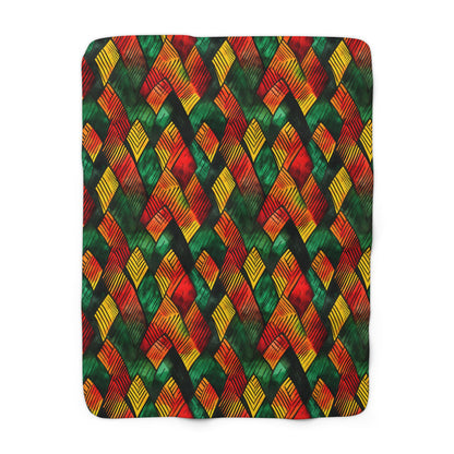 Joyful Vibes Sherpa Fleece Blanket