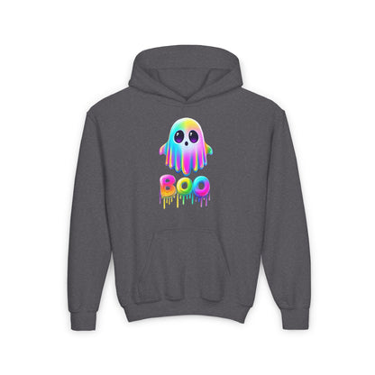 Neon Ghostly Boo Youth Heavy Blend Hoodie