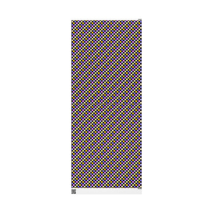 Joyful Checkerboard Gift Wrap
