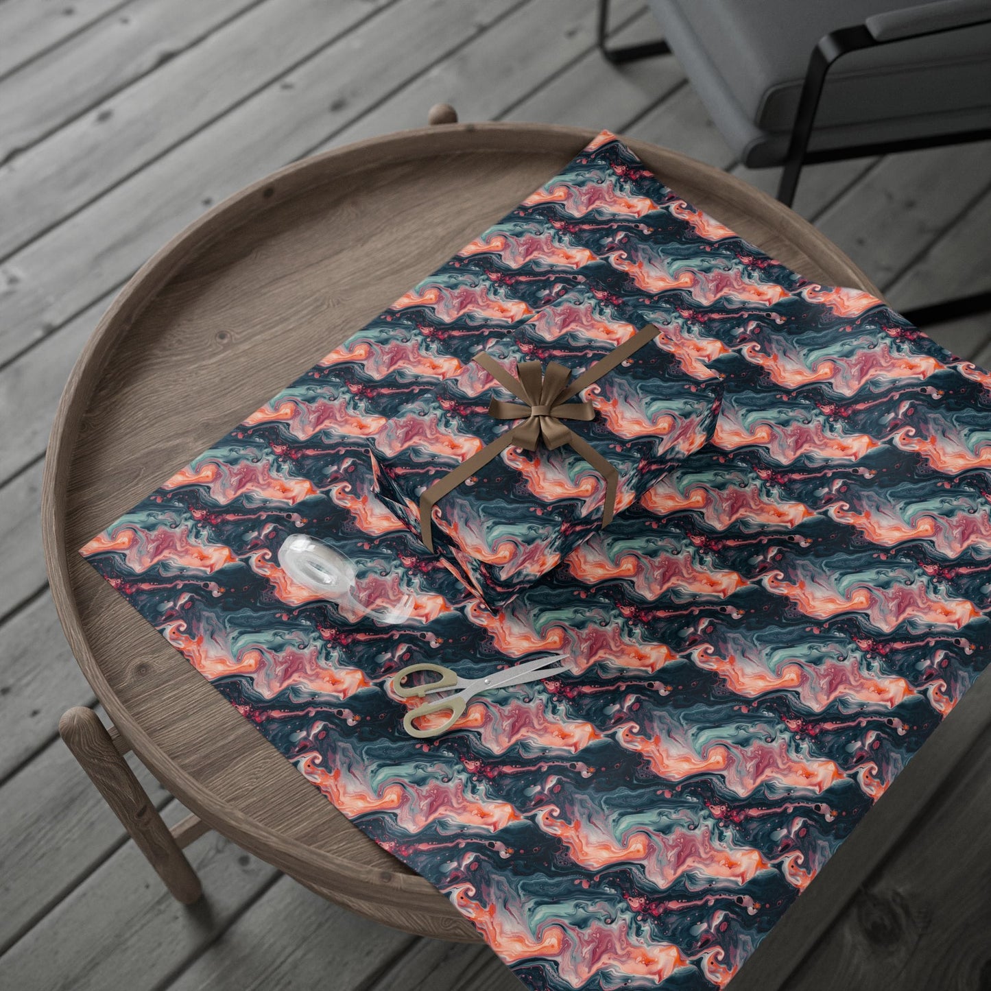 Pink Venom Marble Wrapping Paper