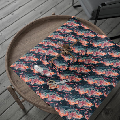 Pink Venom Marble Wrapping Paper