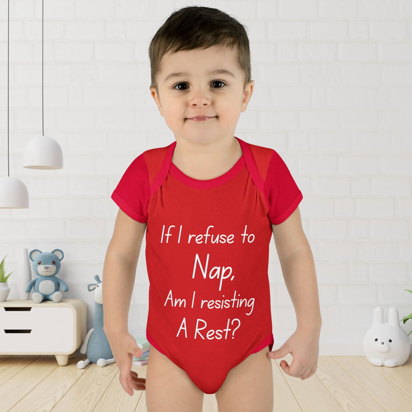 If I Refuse To Nap Am I Resisting A Rest? Infant Baby Rib Bodysuit