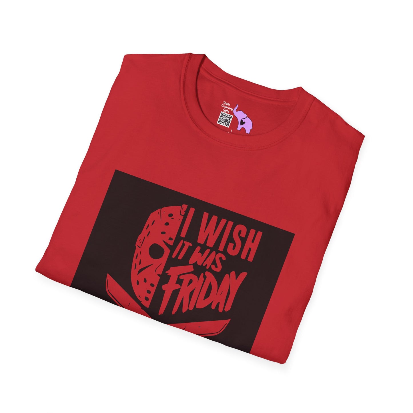 Jason Voorhees I Wish It Was Friday Adult T-shirt