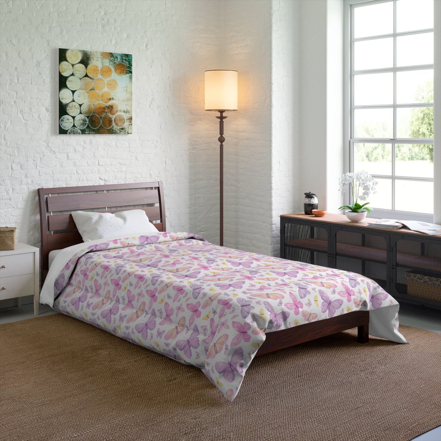 Pastel Butterfly Dreams Basic Bedding Set