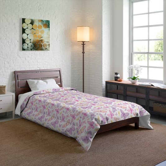 Pastel Butterfly Dreams Comforter