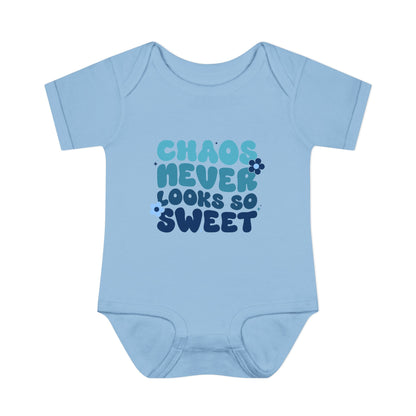 Chaos Never Looked So Sweet Infant Baby Rib Bodysuit