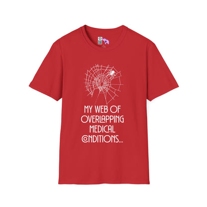 My Web of Overlapping Medical Conditions Adult T-shirt