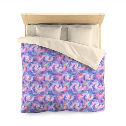 Pastel Cloud Color Swirl Microfiber Duvet Cover