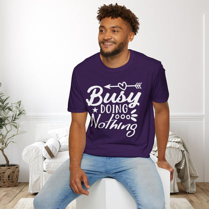 Busy Doing Nothing Adult T-shirt