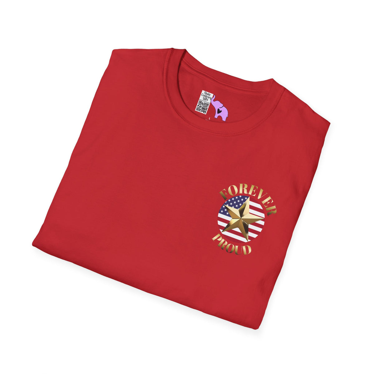 Gold Star Grandpa Forever Proud Adult T-shirt
