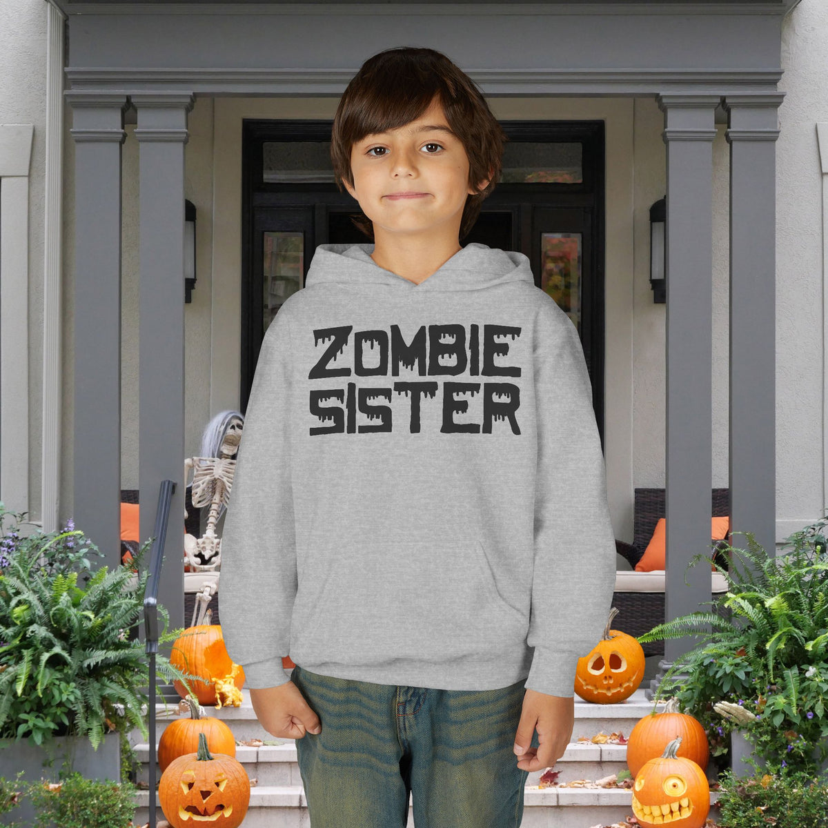 ""Zombie Sister Youth Heavy Blend Hoodie
