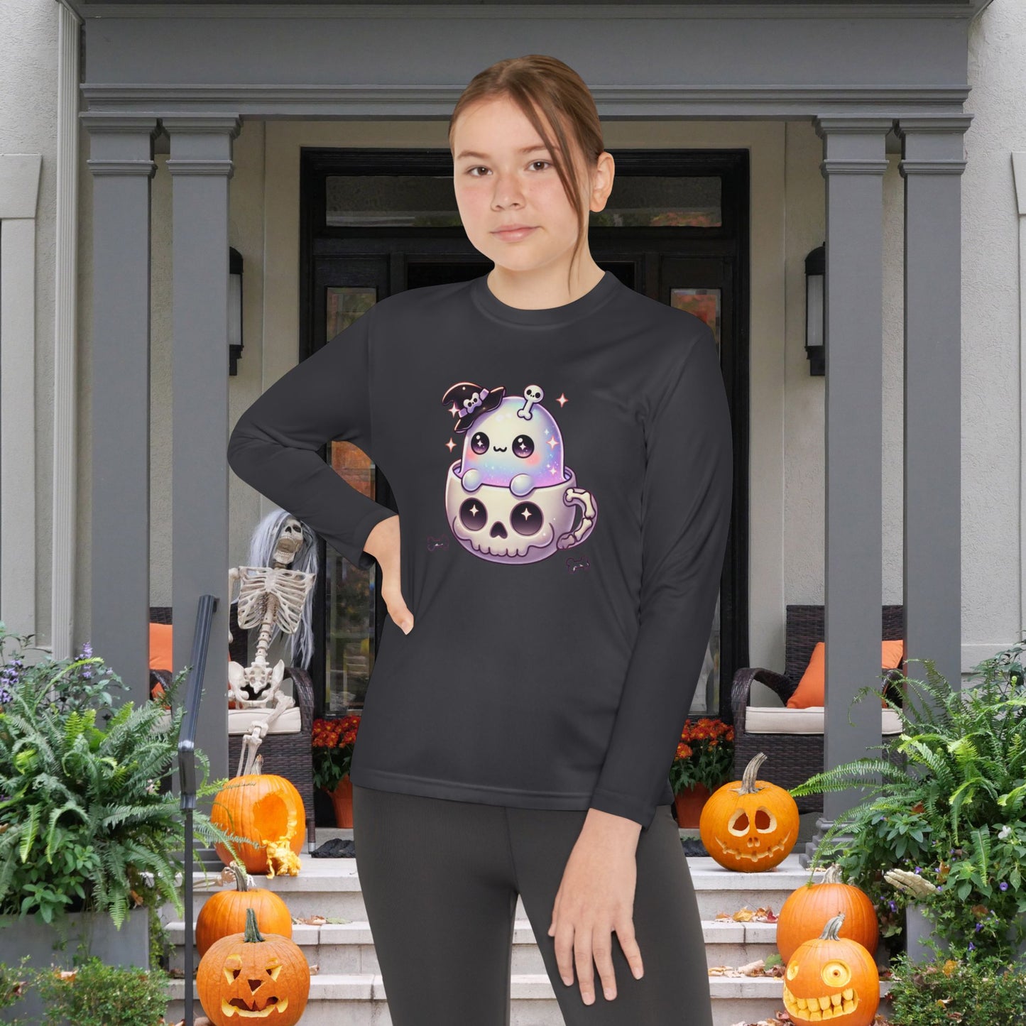 Skully Sips Youth Long Sleeve Tee