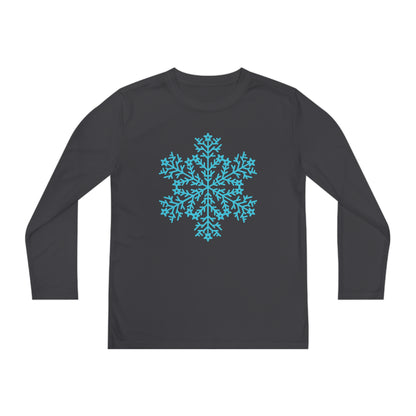 Large Snowflake Youth Long Sleeve Tee