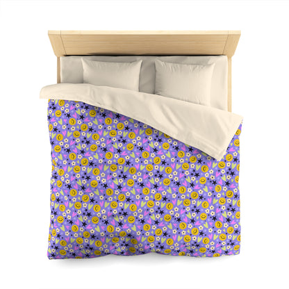 Happy Little Things Microfiber Duvet Cover