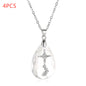 Simple Rhinestone Cross in Crystal Pendant Necklace