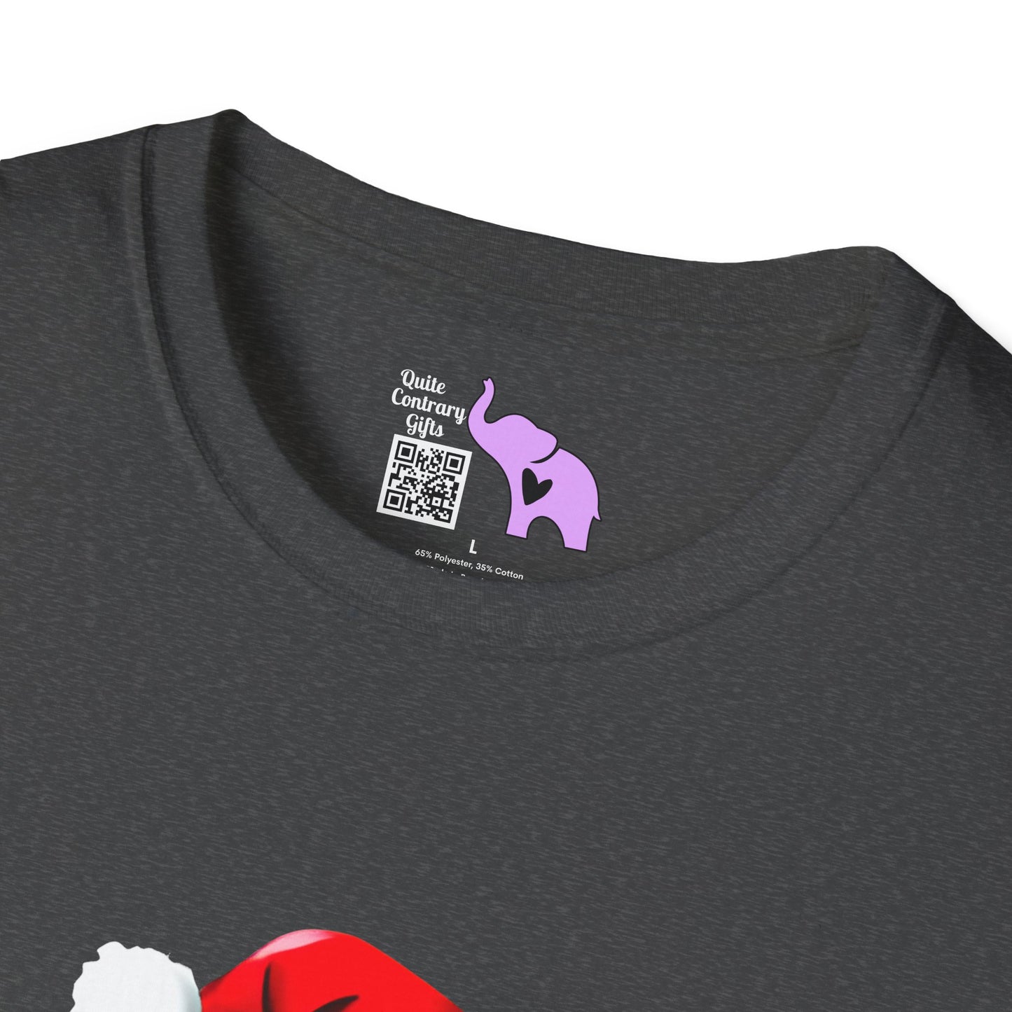 Santa Kitten Adult T-shirt