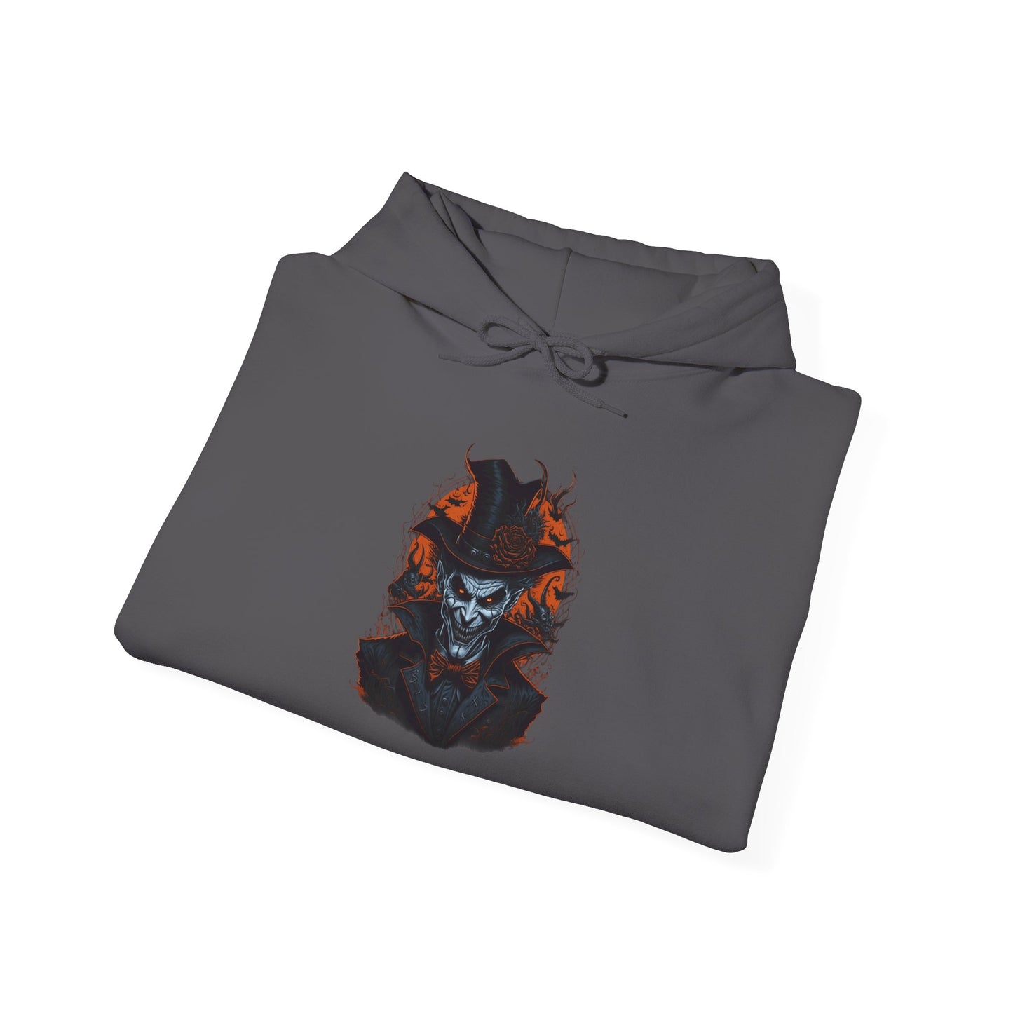 Creepy Demon Wearing Top Hat Heavy Blend™ Hooded Sweatshirt