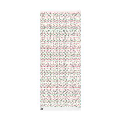 Red & Green Snowflakes Custom Name Wrapping Paper (Soren)