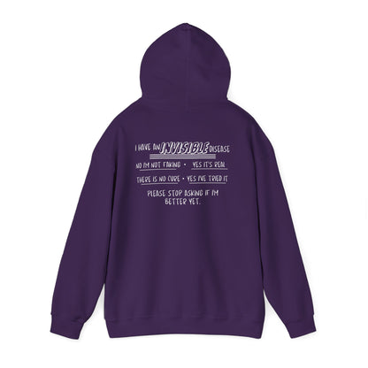 I'm An Invisible Warrior Heavy Blend™ Hooded Sweatshirt