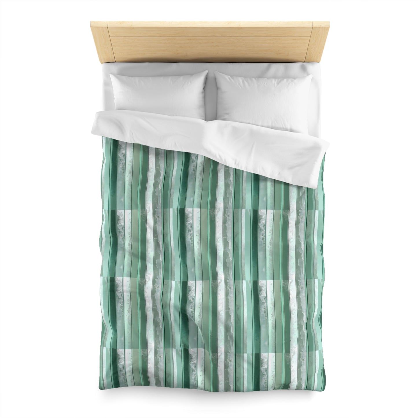 Seafoam Glass Microfiber Duvet Cover