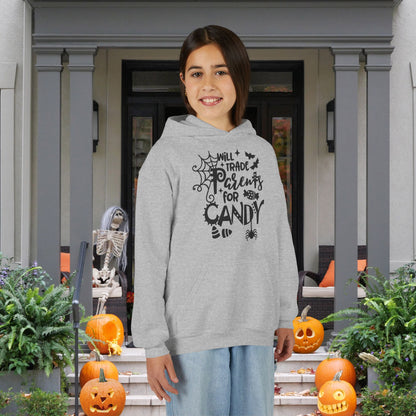 Will Trade Parents For Candy Youth Heavy Blend Hoodie