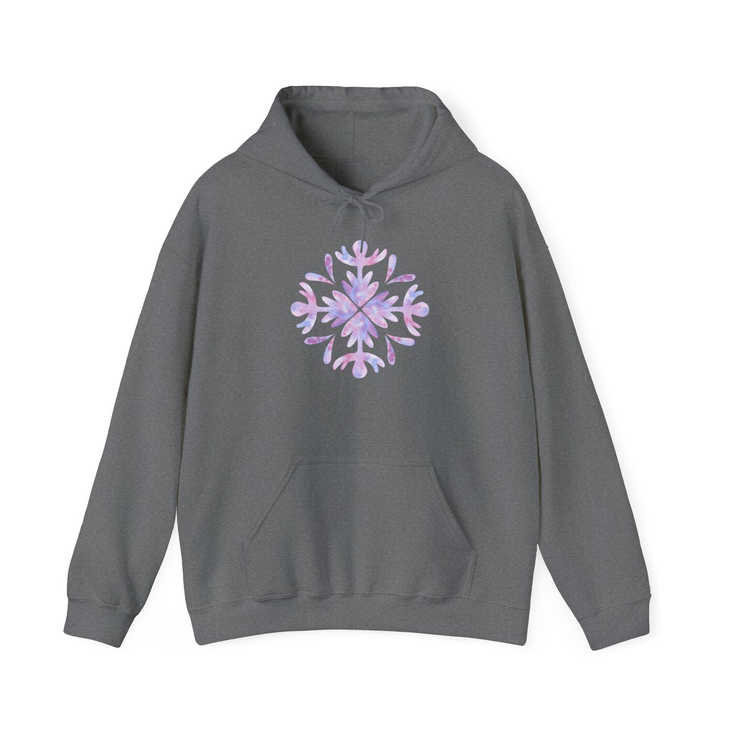 Large Snowflake 3 Adult Heavy Blend™ Hooded Sweatshirt