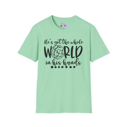 He's Got the Whole World in His Hands (2) Adult T-shirt