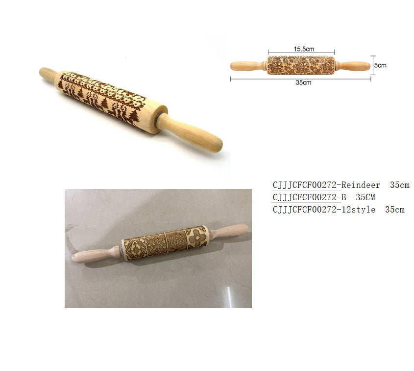 Decorative Embossed Rolling Pins for Baking