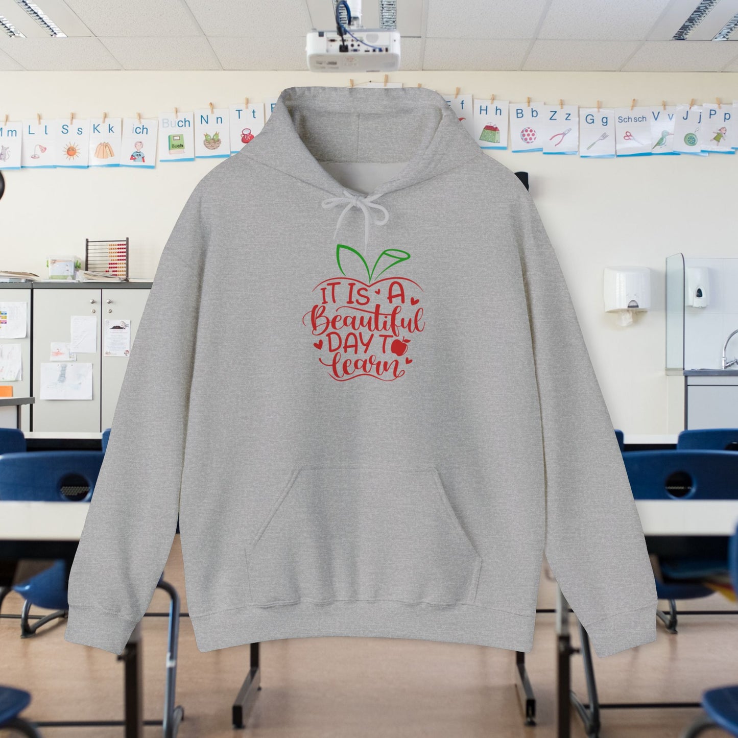 It's A Beautiful Day To Learn Heavy Blend™ Hooded Sweatshirt