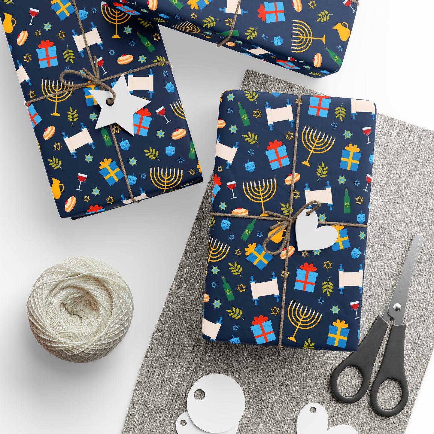 Shine & Celebrate Hanukkah Wrapping Paper