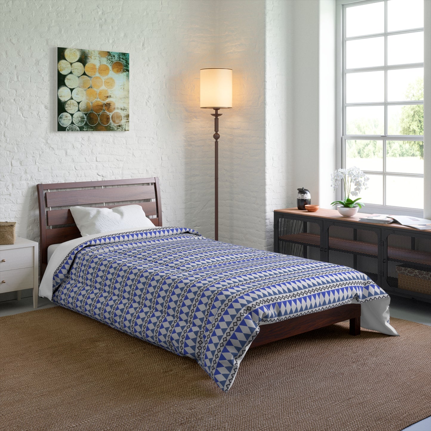 Sapphire Cairn Stripes Comforter