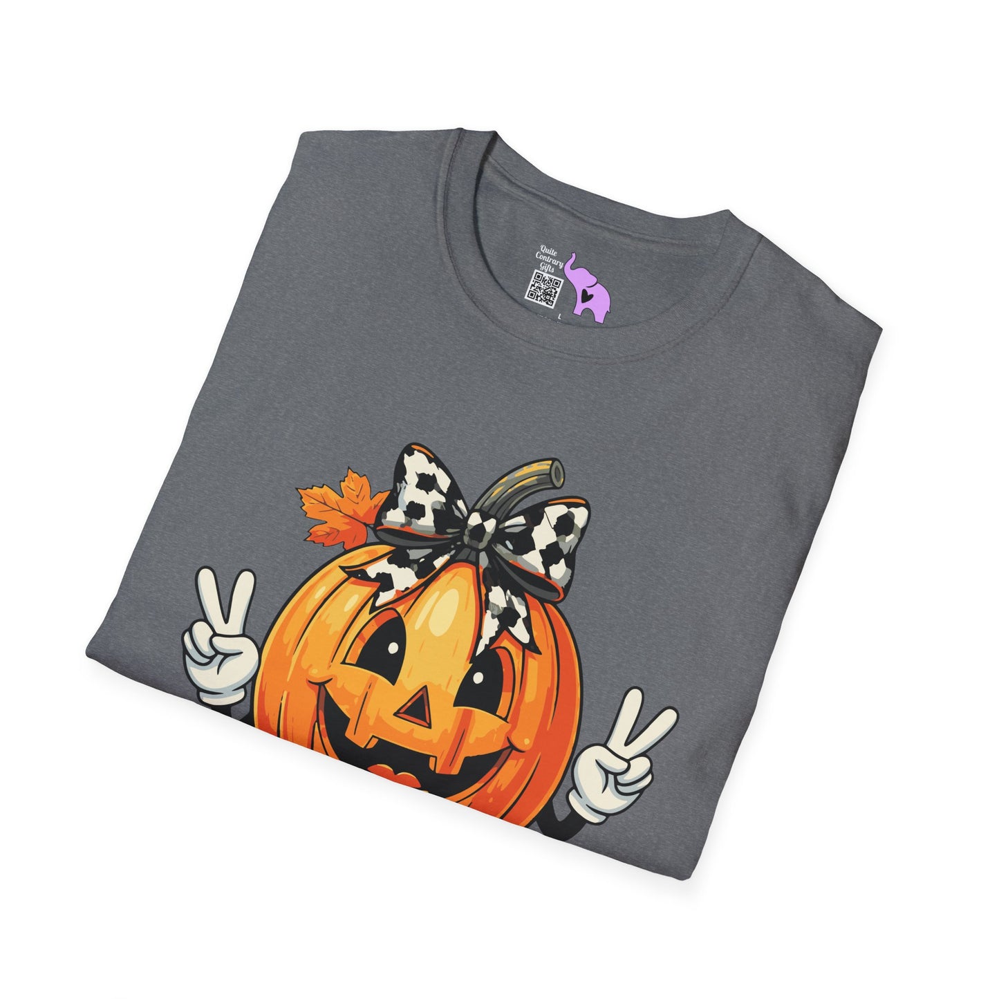 Pumpkin Peace Adult T-shirt