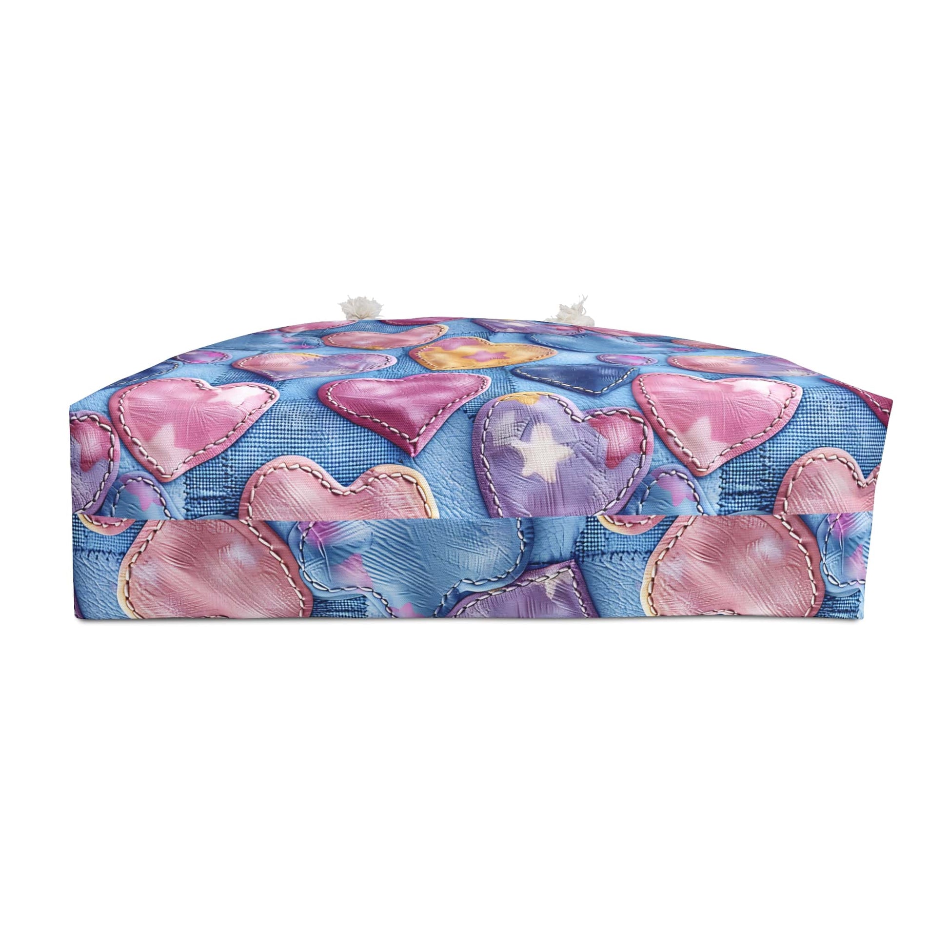 Color Pop Stitched Hearts Weekender Bag