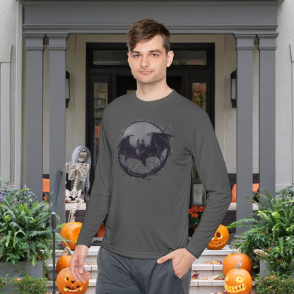 Creepy Bat Adult Long Sleeve Tee