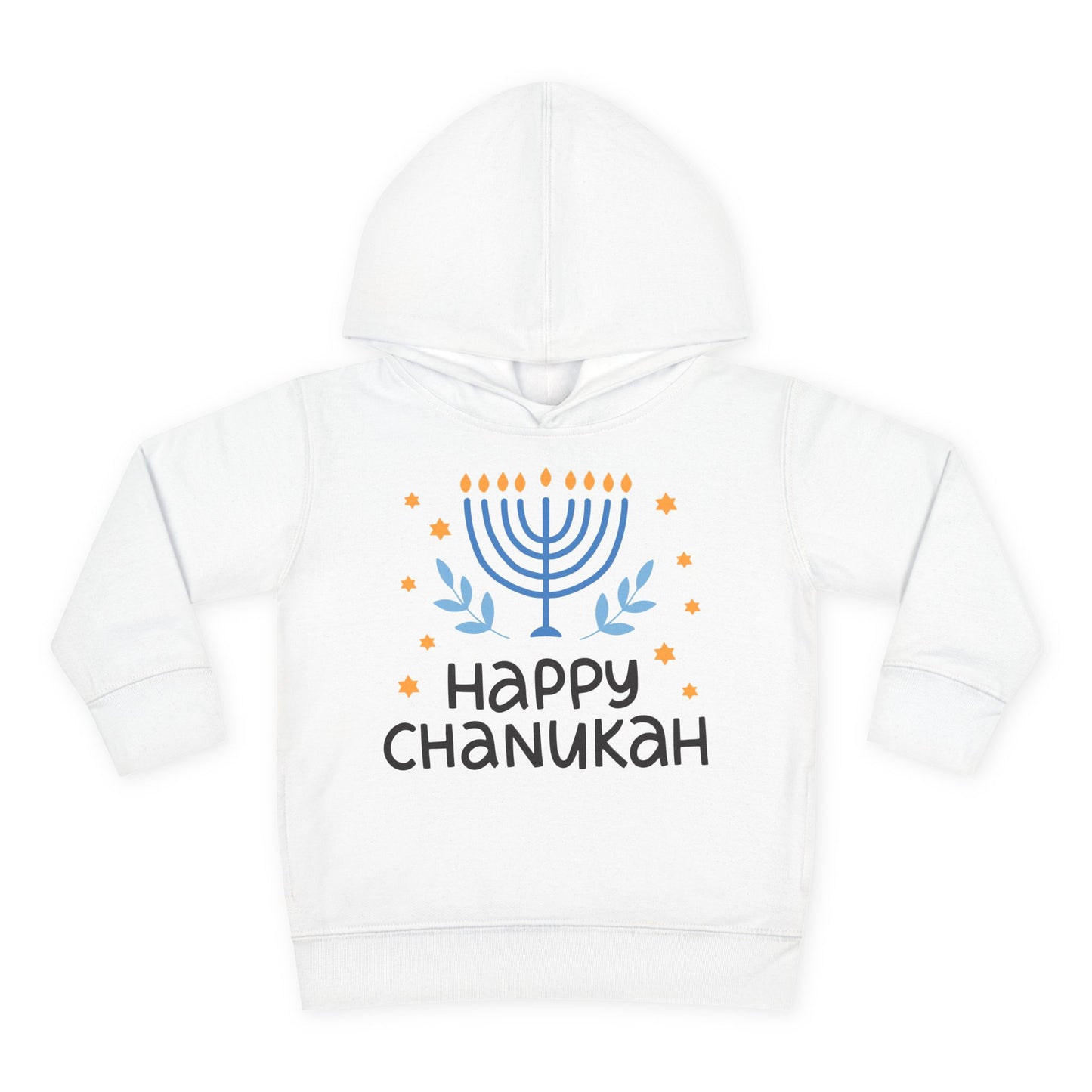 Happy Chanukah Toddler Pullover Fleece Hoodie