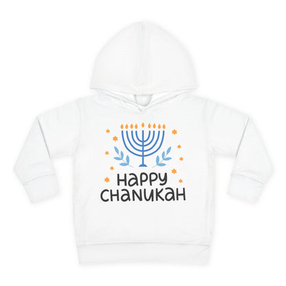 Happy Chanukah Toddler Pullover Fleece Hoodie