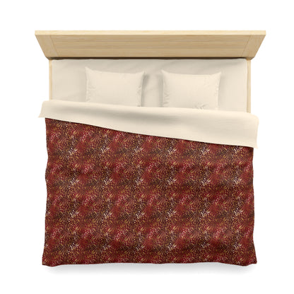 Royal Ember Blossoms Microfiber Duvet Cover
