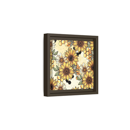 Sunflowers & Honeycombs Framed Canvas Art