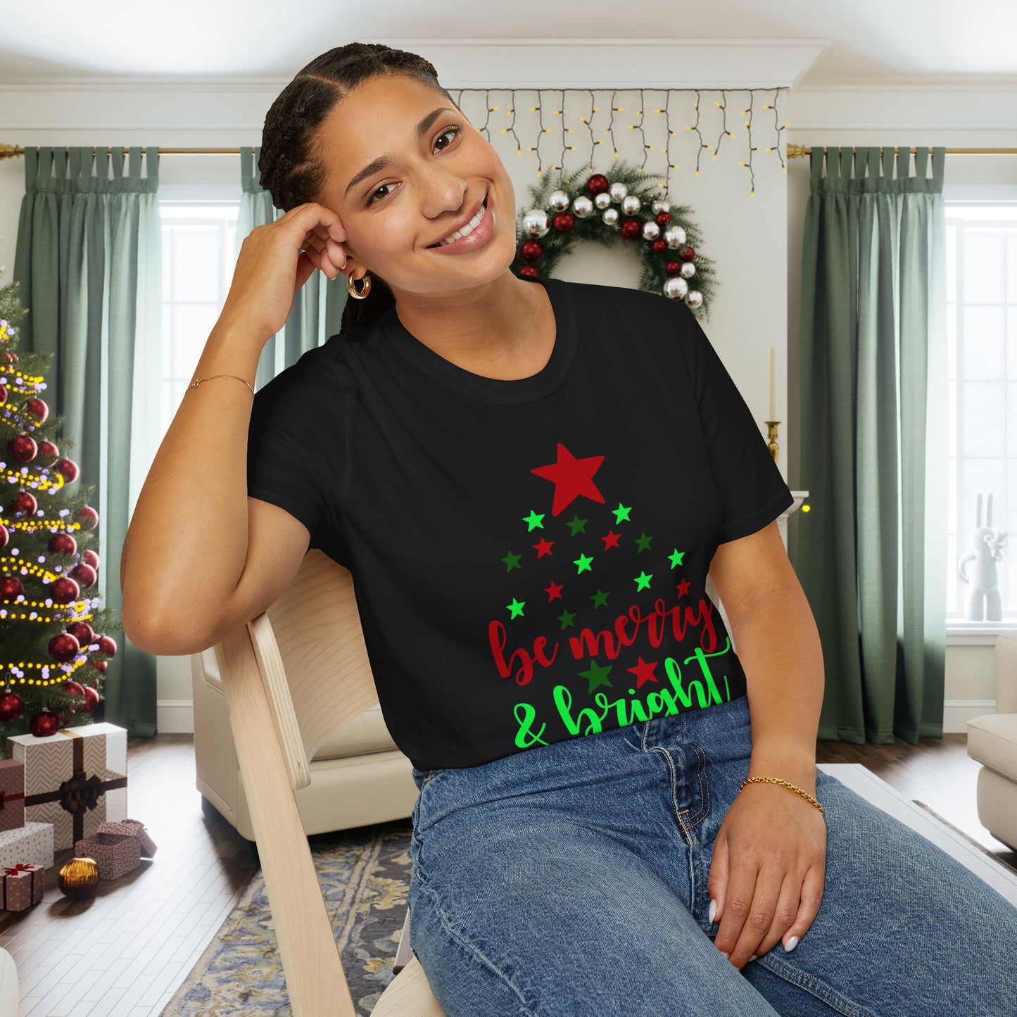 Be Merry & Bright Adult T-shirt