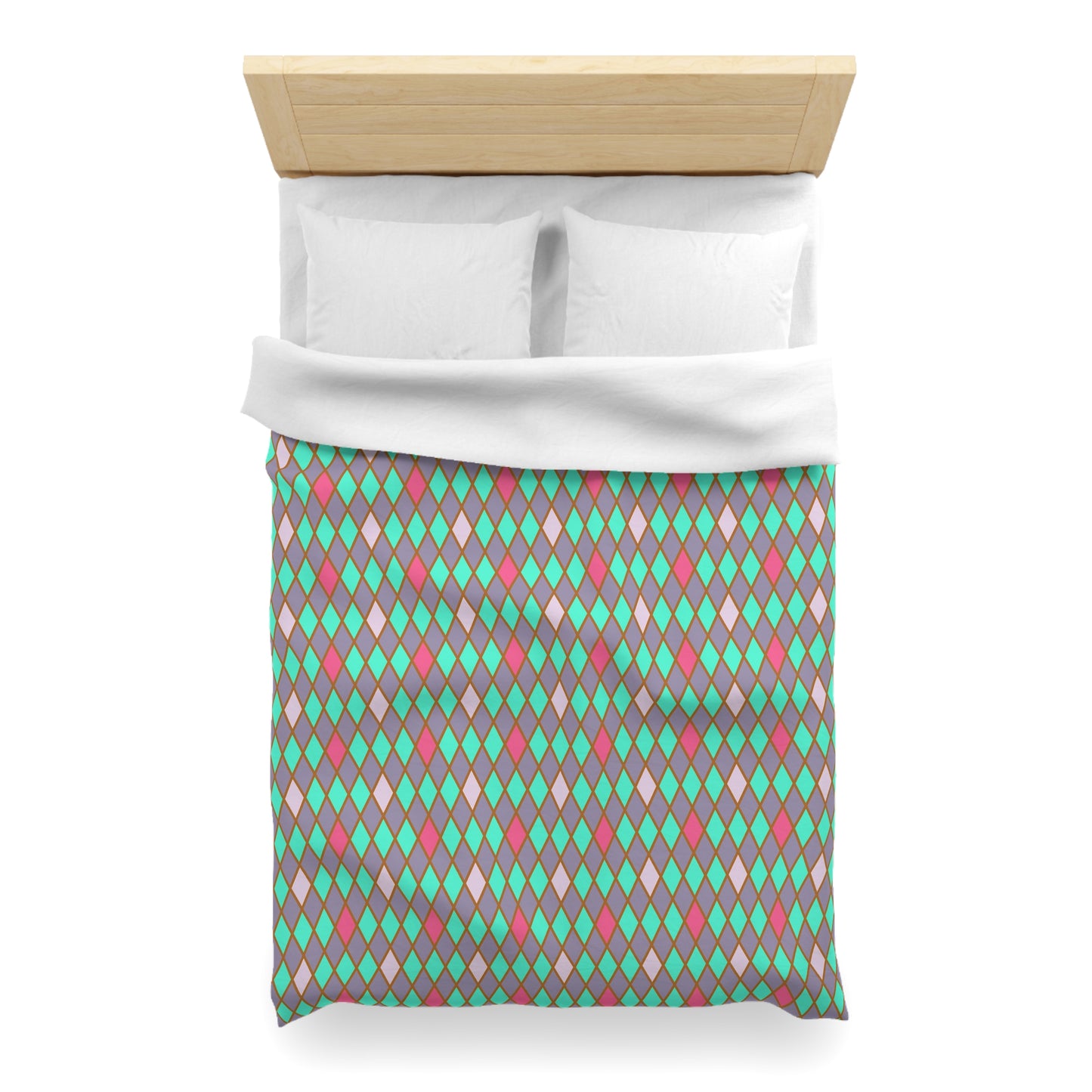 Teal Drift Harlequin Microfiber Duvet Cover