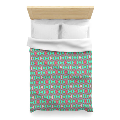 Teal Drift Harlequin Microfiber Duvet Cover