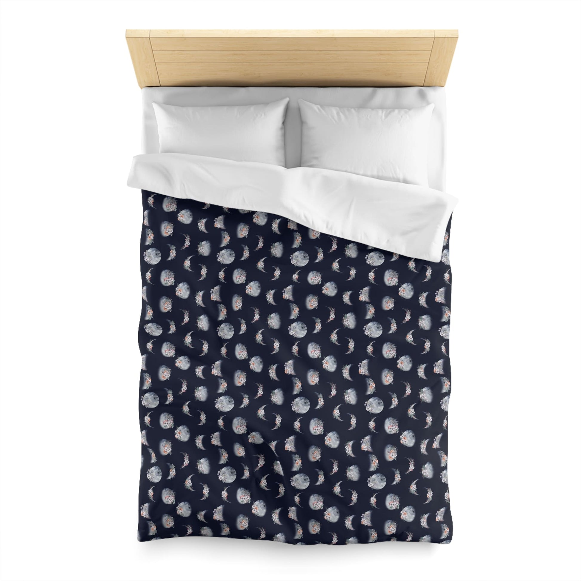 Lunar Garden Microfiber Duvet Cover