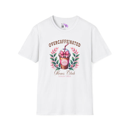 Overcaffeinated Mom's Club Adult T-shirt
