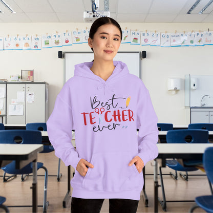 Best Teacher Ever Heavy Blend™ Hooded Sweatshirt