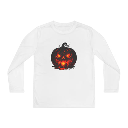 ""Inferno Jack-O’-Lantern Youth Long Sleeve Tee