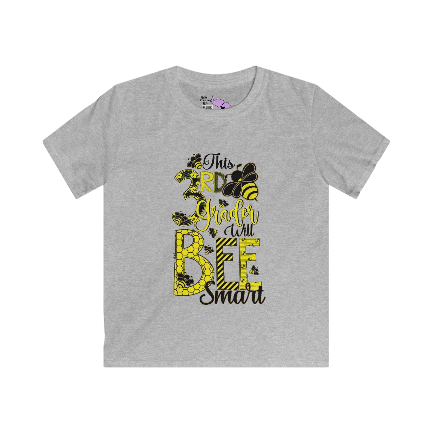 This 3rd Grader Will Bee Smart Youth Softstyle Tee