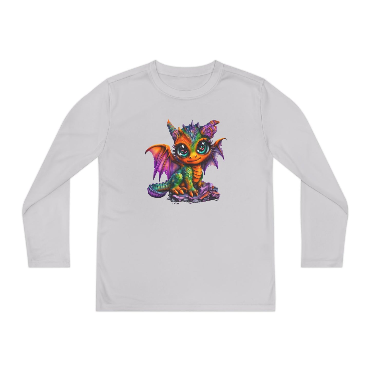 Colorful Baby Dragon Youth Long Sleeve Tee