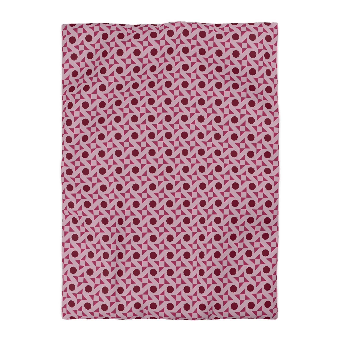 Crimson Pinwheels Duvet Bedding Set