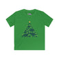 Dinosuar Christmas Tree Youth Softstyle Tee